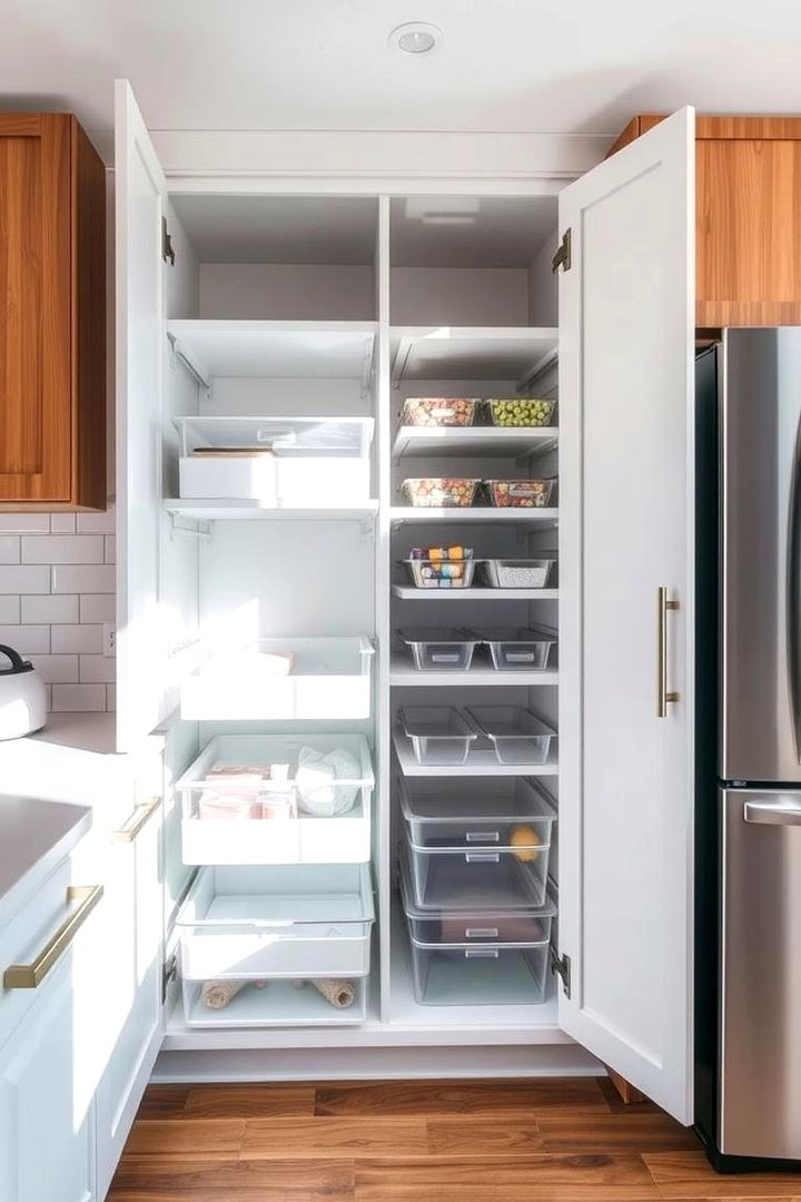 Utilize Adjustable Shelving - 22 Kitchen Cabinet Organization Ideas