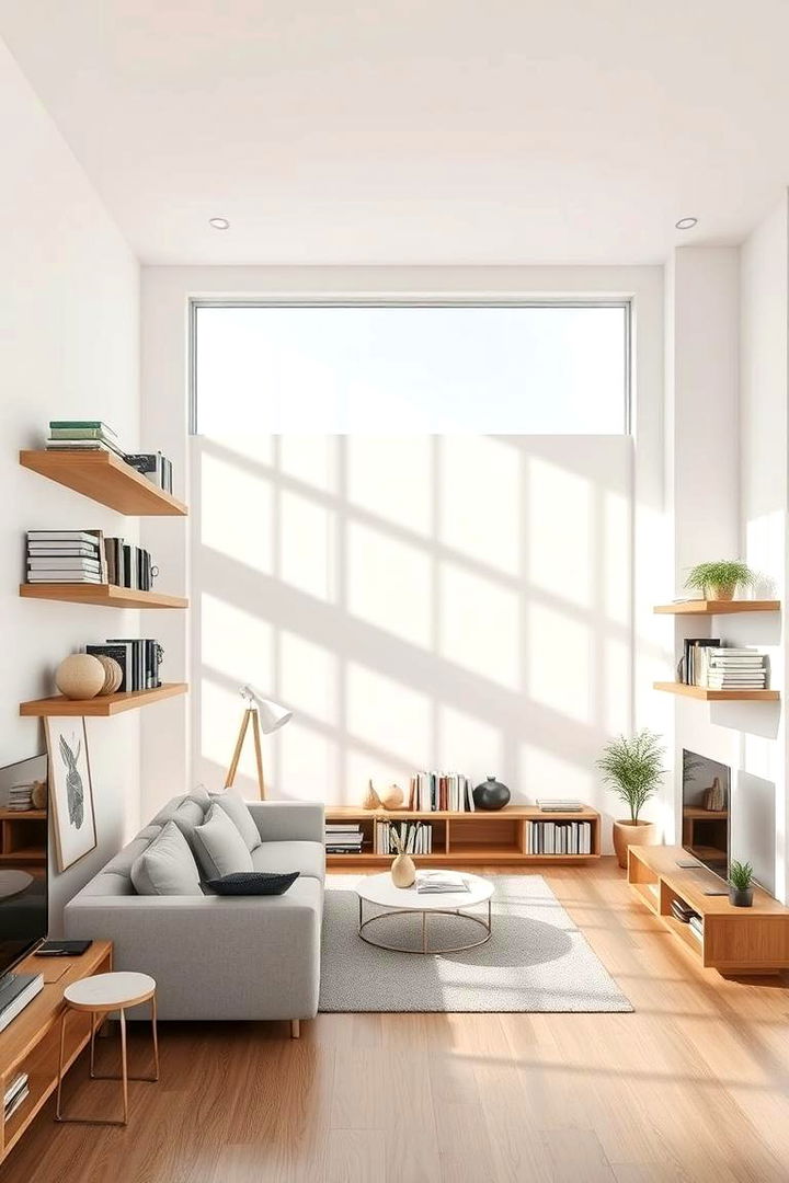 Utilize Open Shelving for Display - 22 small apartment decorating ideas