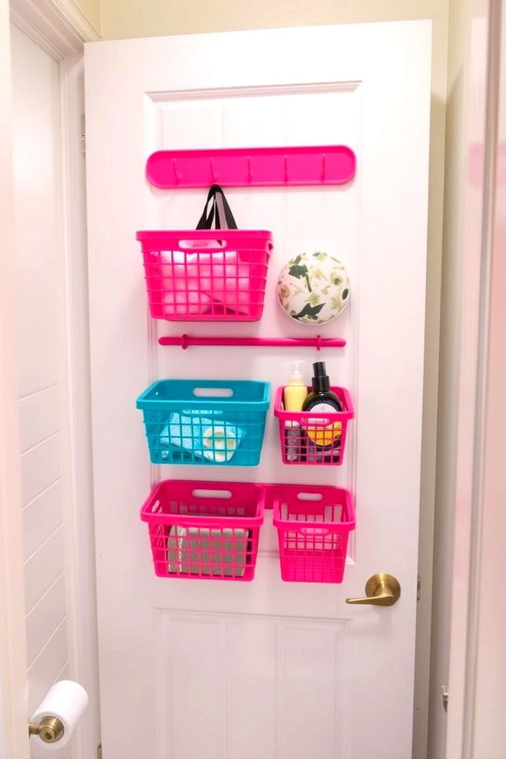 Utilize Over the Door Storage - 22 Bathroom Organization Ideas