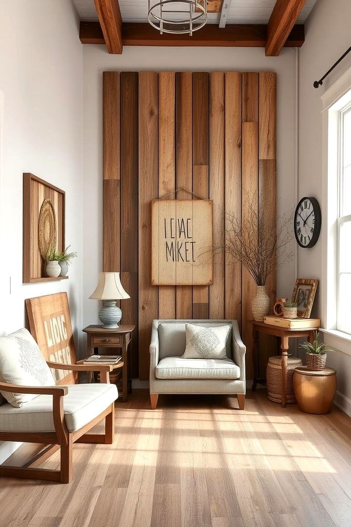 Utilize Reclaimed Wood in Decor - 22 Forest Themed Bedroom Ideas