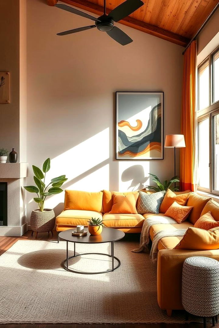 Utilize Warm Earthy Color Palettes - 22 Midcentury Modern Bedroom Decorating Ideas