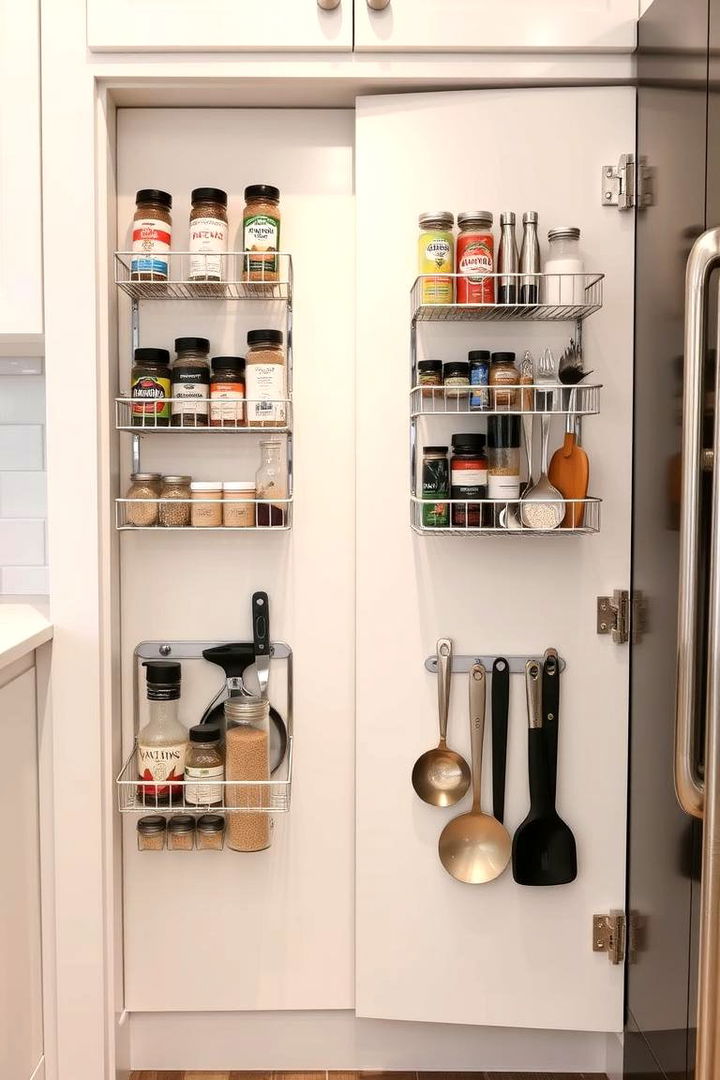 Utilizing Door Racks - 22 Small Pantry Ideas