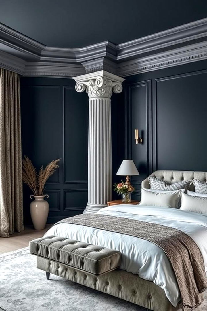 Utilizing Greek Columns as Statement Art - 22 Greek Bedroom Design Ideas