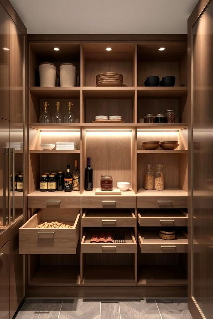 Utilizing Hidden Storage Solutions - 22 Kitchen Pantry Ideas