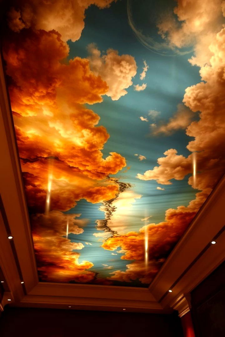 Utilizing Lighting to Elevate Murals - 22 Ceiling Murals