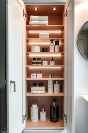 Illustration of Space-Saving Luxury Storage Ideas