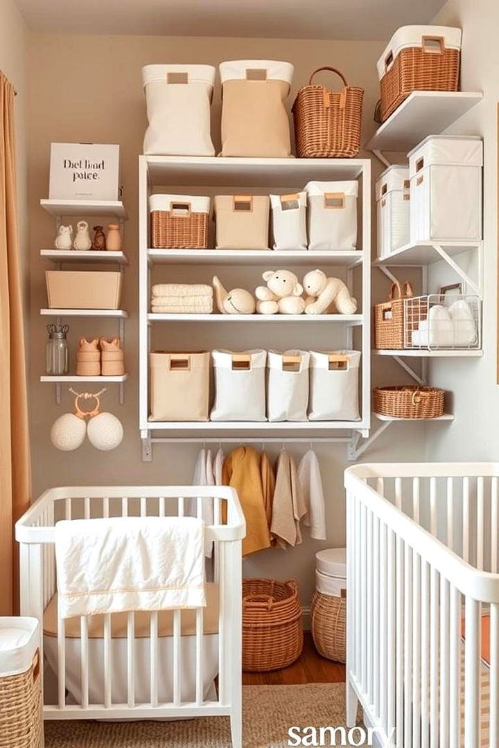Utilizing Vertical Space - 22 Nursery Storage Ideas