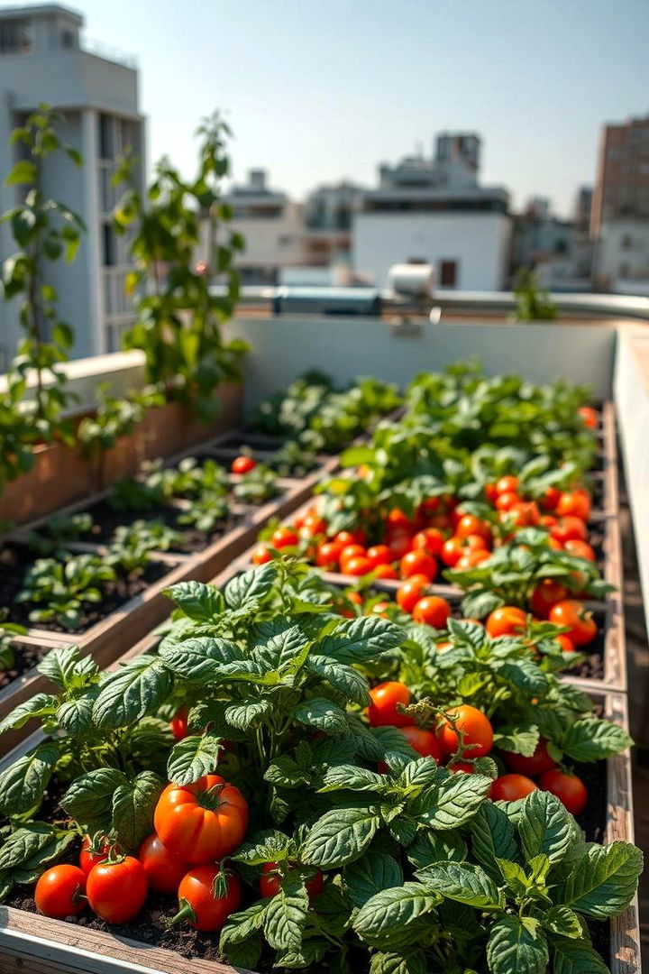 Vegetable Patch on High - 22 Rooftop Garden Ideas