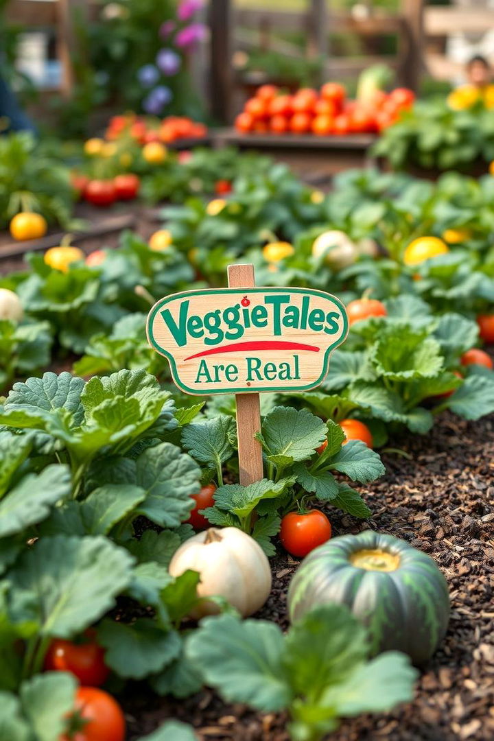 Veggie Tales Are Real - 22 Funny Garden Sign Ideas