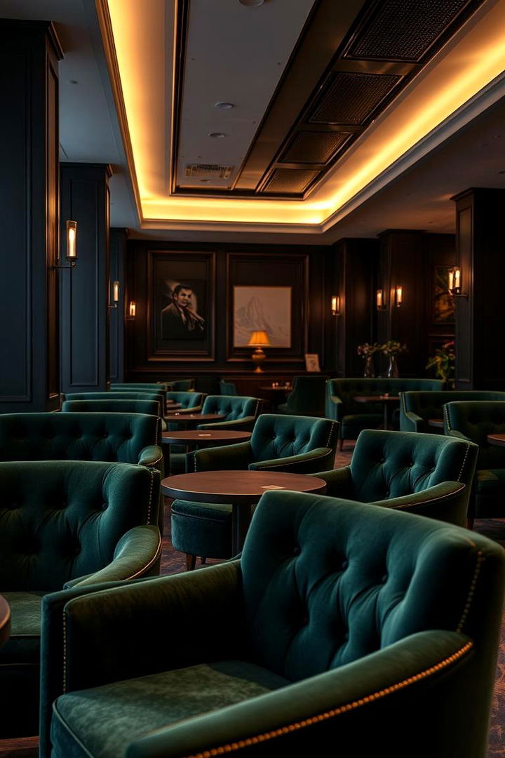 Velvet Luxury - 22 Dark Green Living Room Ideas