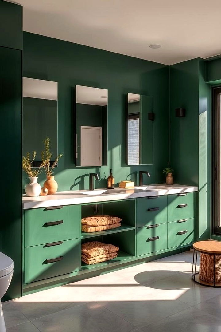 Verdant Vanity Designs - 22 Forest Green Bathroom Ideas