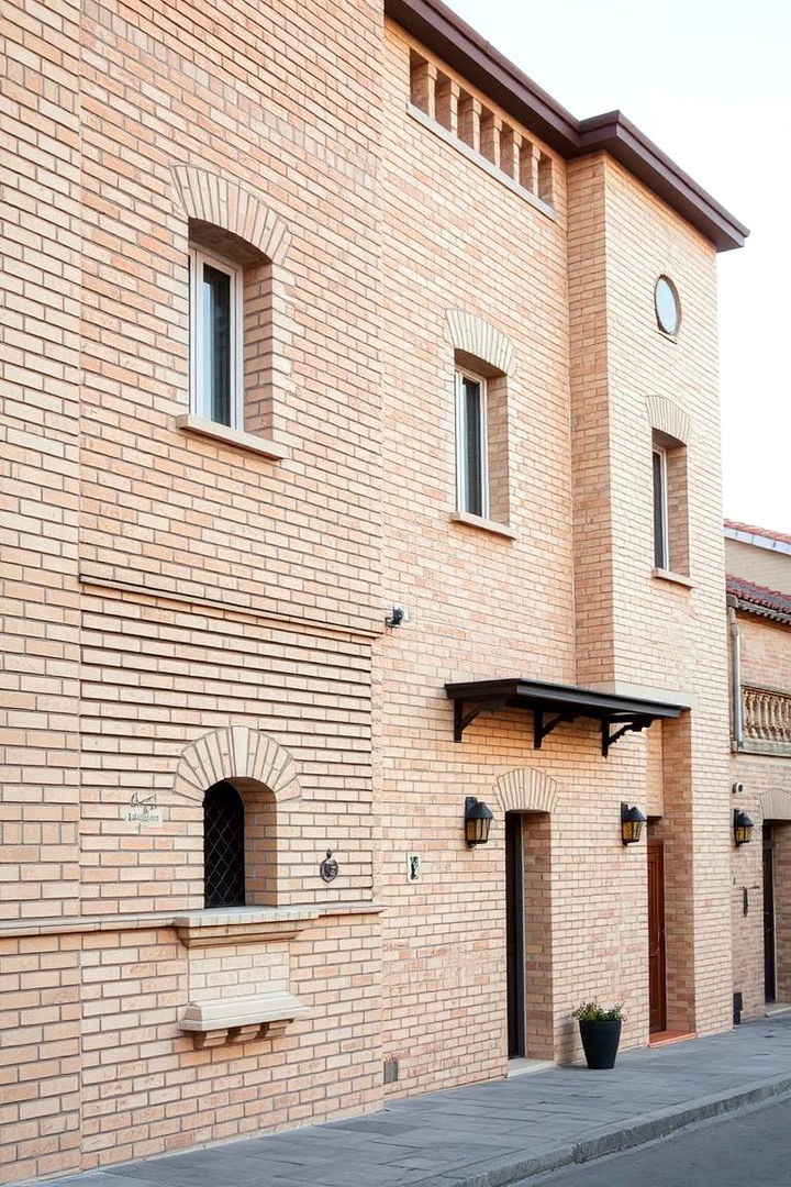 Versatile Architectural Options - 22 Beige Brick Exterior Home Ideas