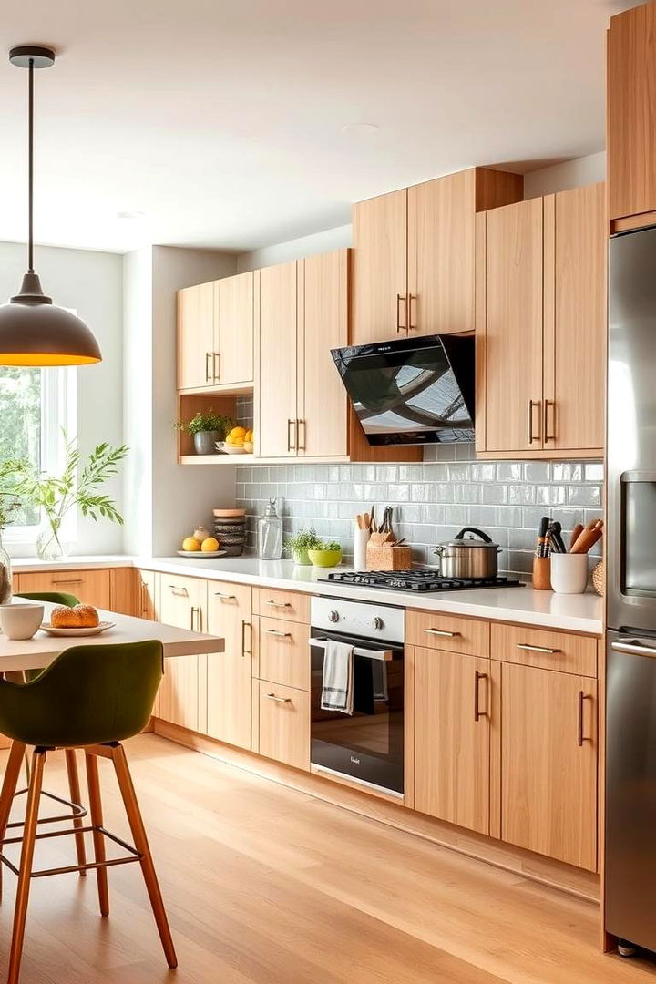 Versatile Color Schemes - 22 Kitchens With Light Wood Cabinets