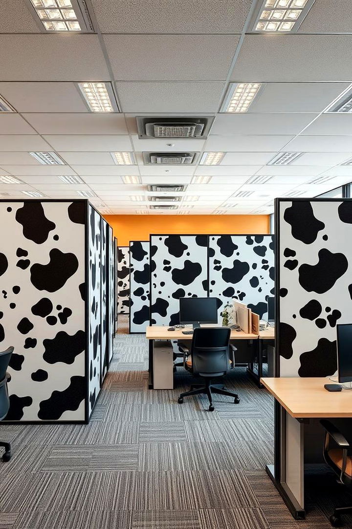 Versatile Cow Print Room Dividers - 22 Cow Print Room Decor Ideas