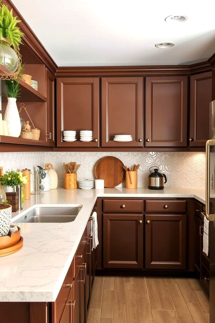 Versatile Design Solutions - 22 Brown Kitchen Cabinets Ideas