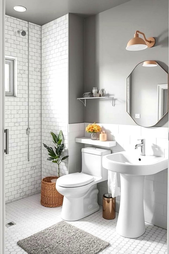 Versatile Design for All - 22 Grey and White Bathroom Ideas
