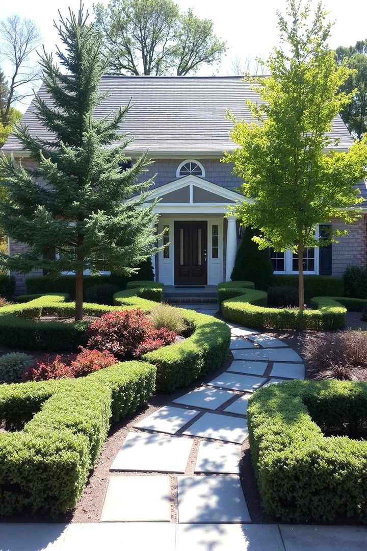 Versatile Designs for Suburban Homes - 22 Front Yard Evergreen Landscaping Ideas