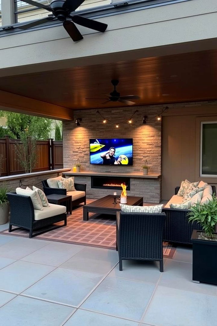 Versatile Entertainment Hub - 22 Covered Patio Ideas