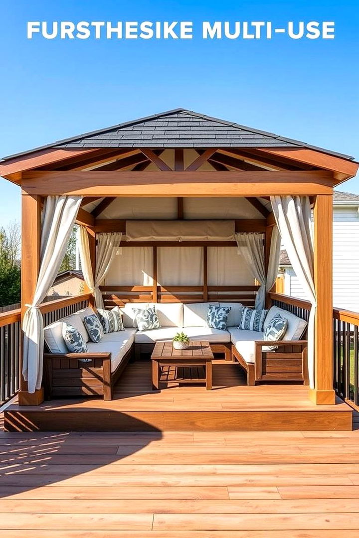 Versatile Multi Use Deck Addition Gazebo - 22 Gazebo on Deck Ideas