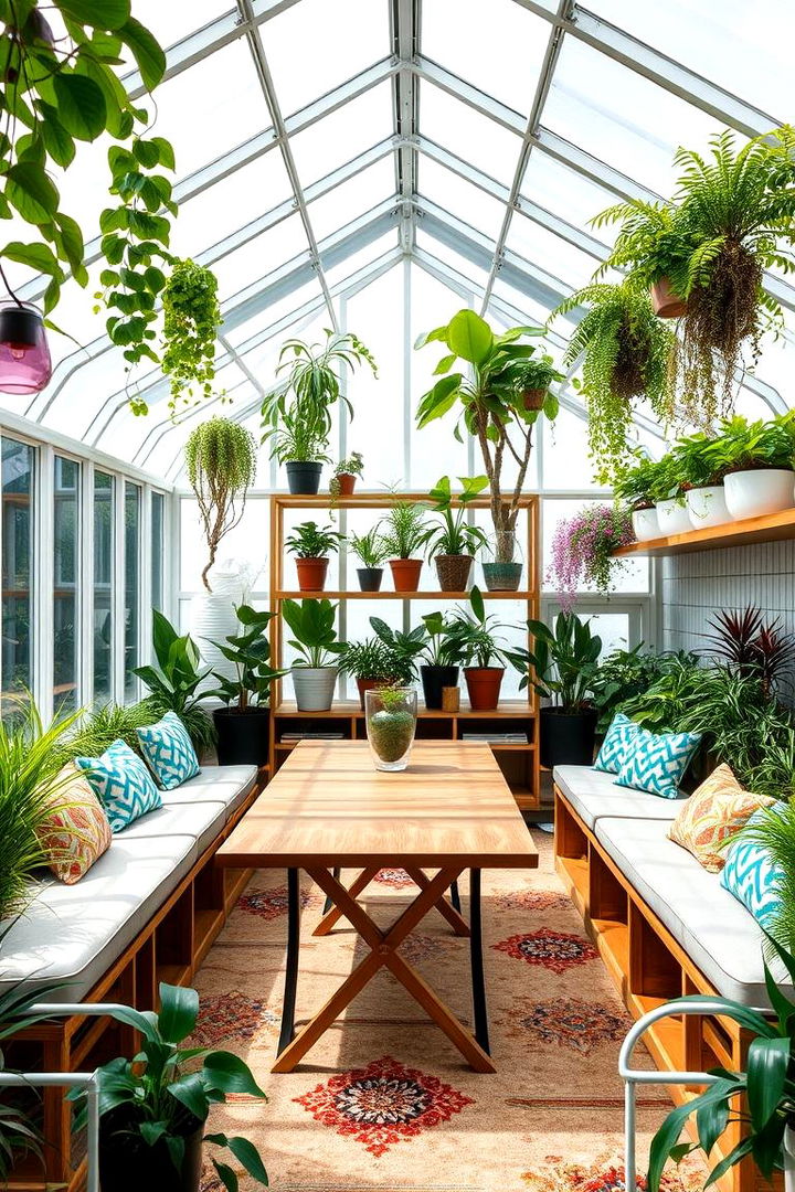 Versatile Multifunctional Space - 22 Greenhouse Dining Room Ideas