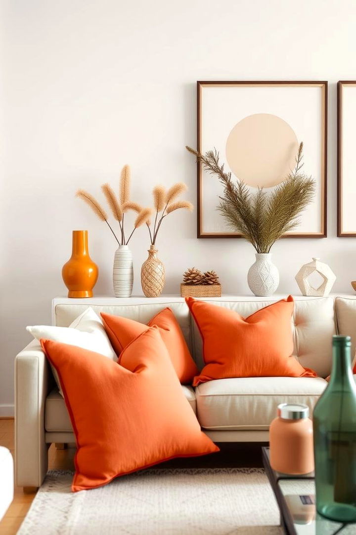 Versatile Orange Accents - 22 Orange Room Ideas