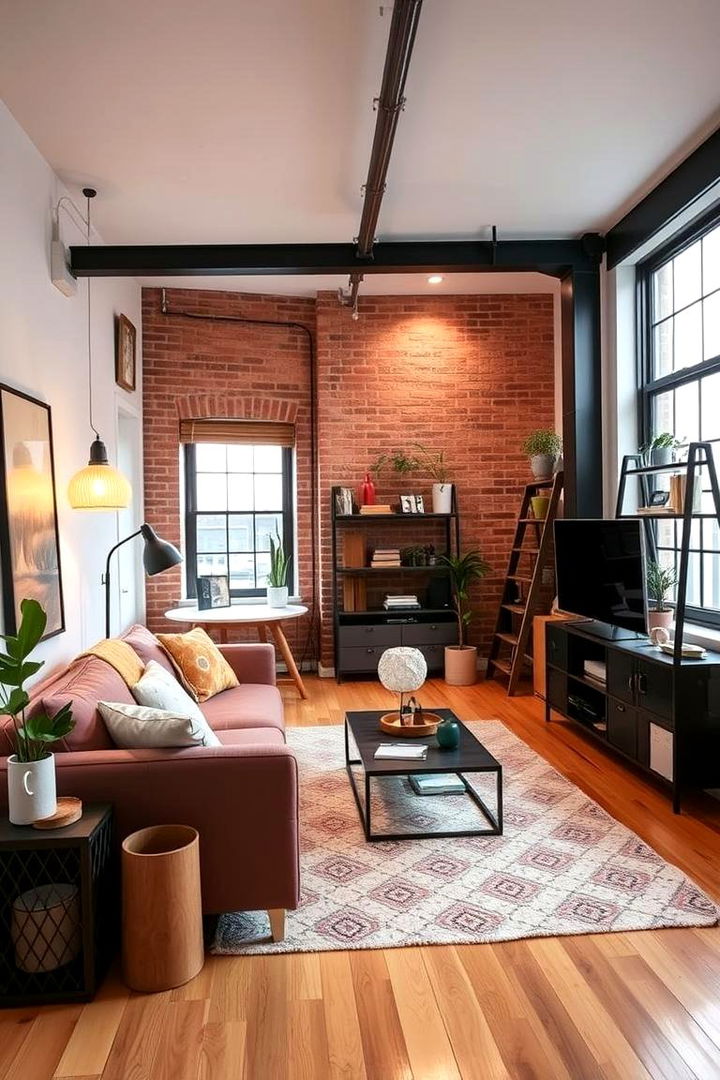 Versatile Rent Friendly Design - 22 Loft-style Living Room Ideas