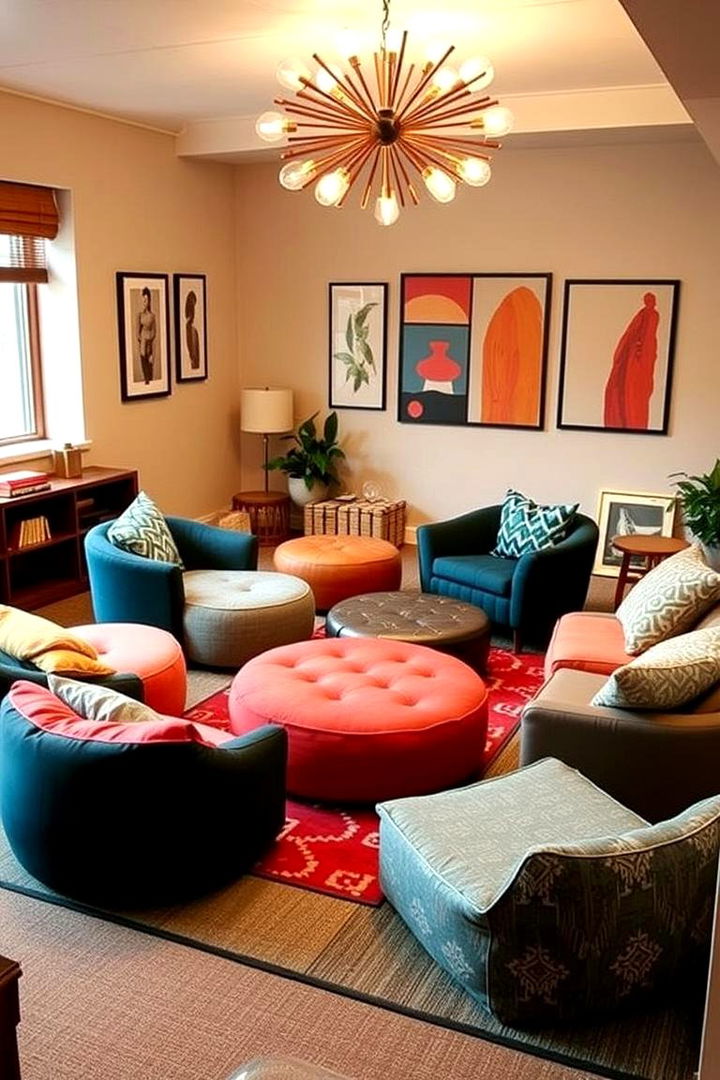 Versatile Seating Options - 22 Boho Dorm Room Ideas