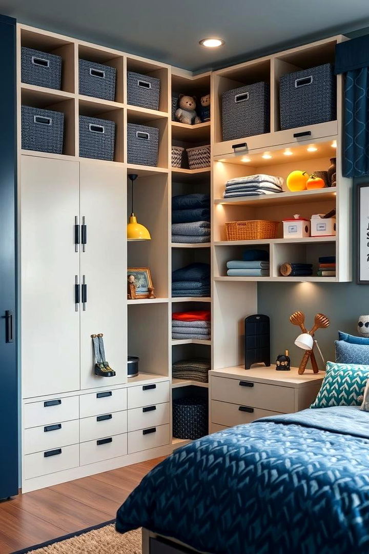 Versatile Storage Solutions - 22 Boys Room Ideas