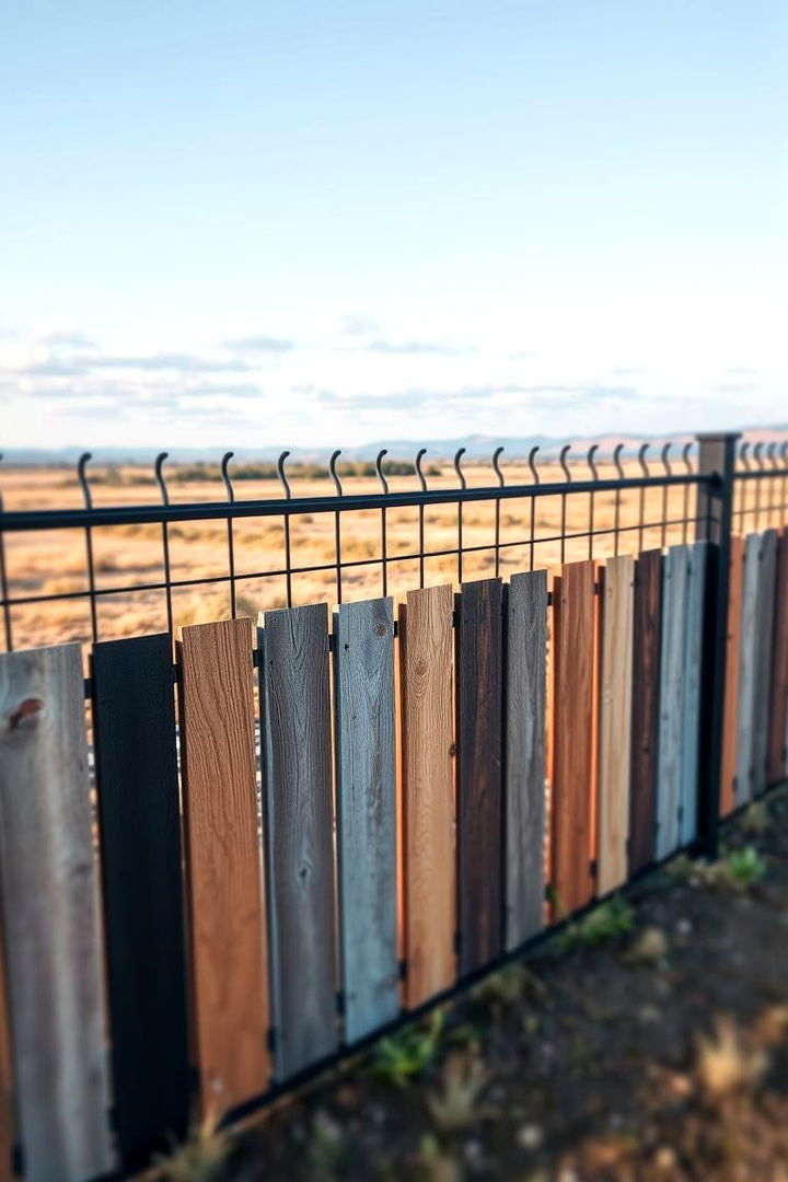 Versatile Style Options - 22 Metal and Wood Fence