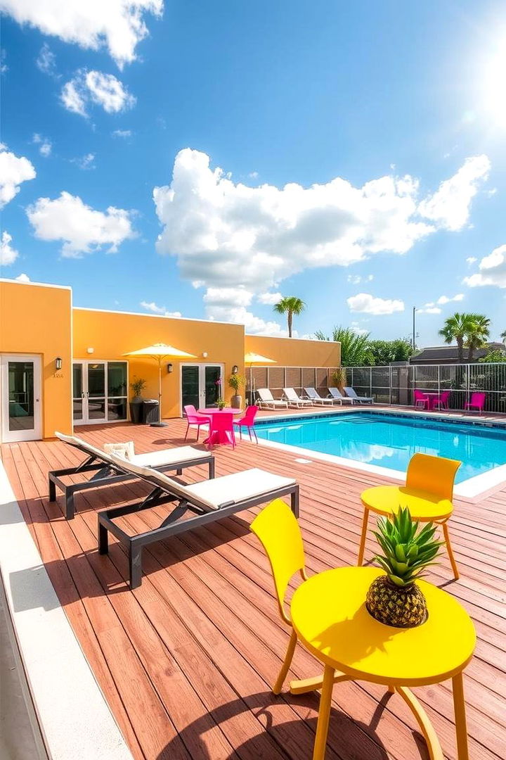 Versatile Sun Deck Layout - 22 Pool Patio Ideas