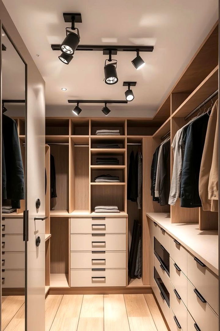 Versatile Track Lighting Systems - 22 Closet Lighting Ideas