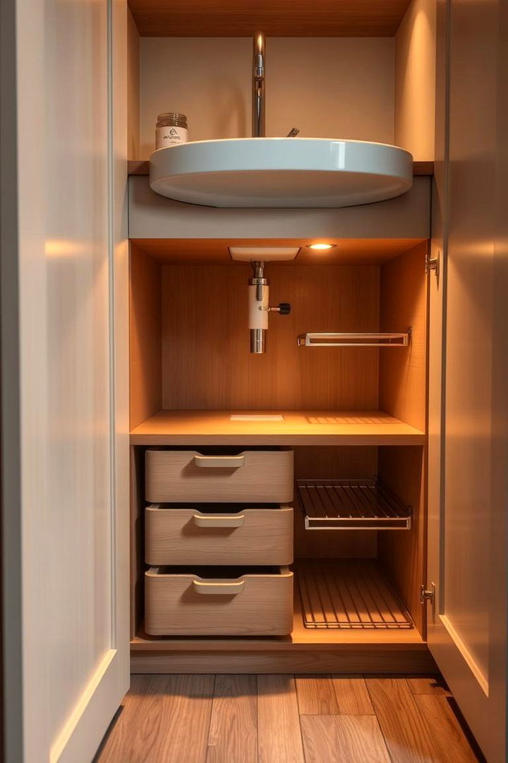 Versatile Under Sink Storage Solutions - 22 Corner Kitchen Sink Ideas