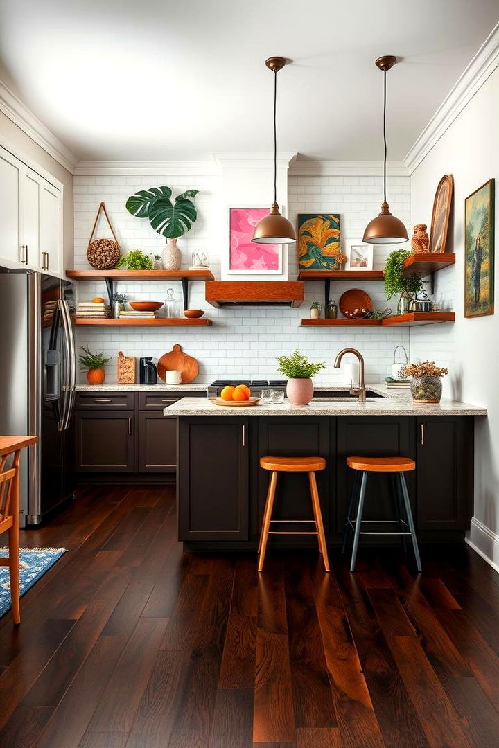 Versatile and Harmonious Design Integration - 22 Kitchen With Dark Wood Floors