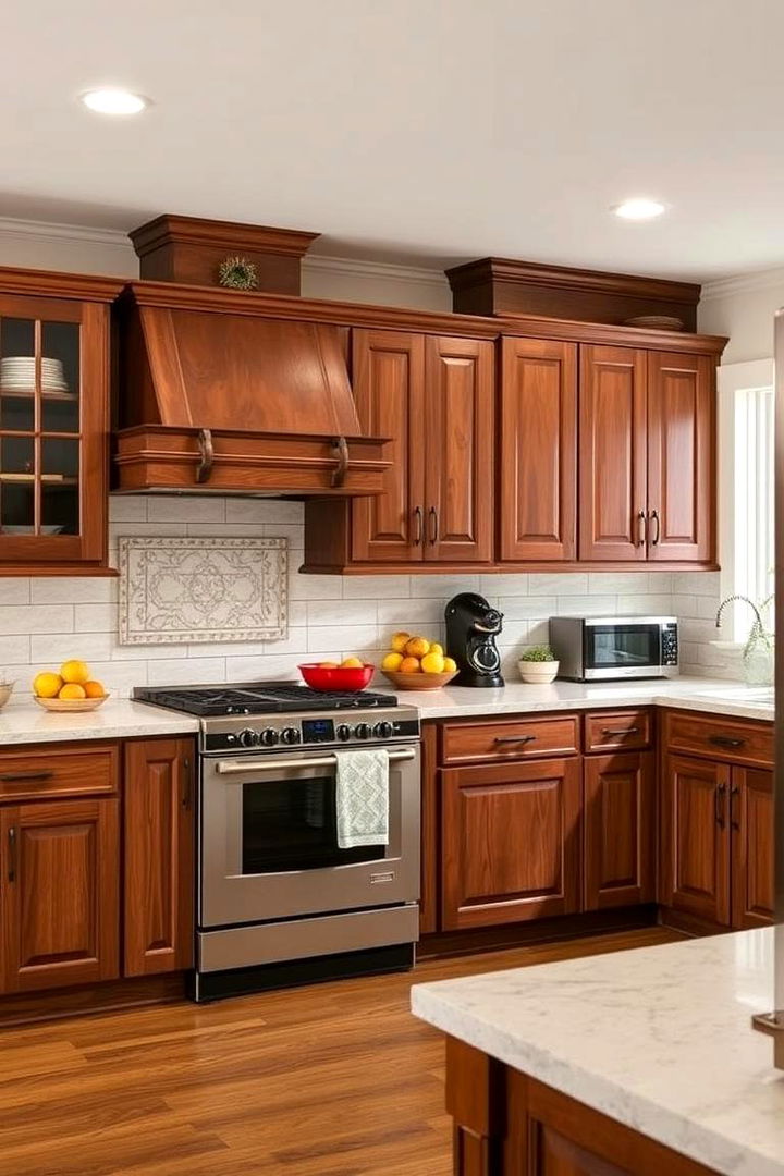 Versatility in Design and Functionality - 22 Natural Cherry Kitchen Cabinets