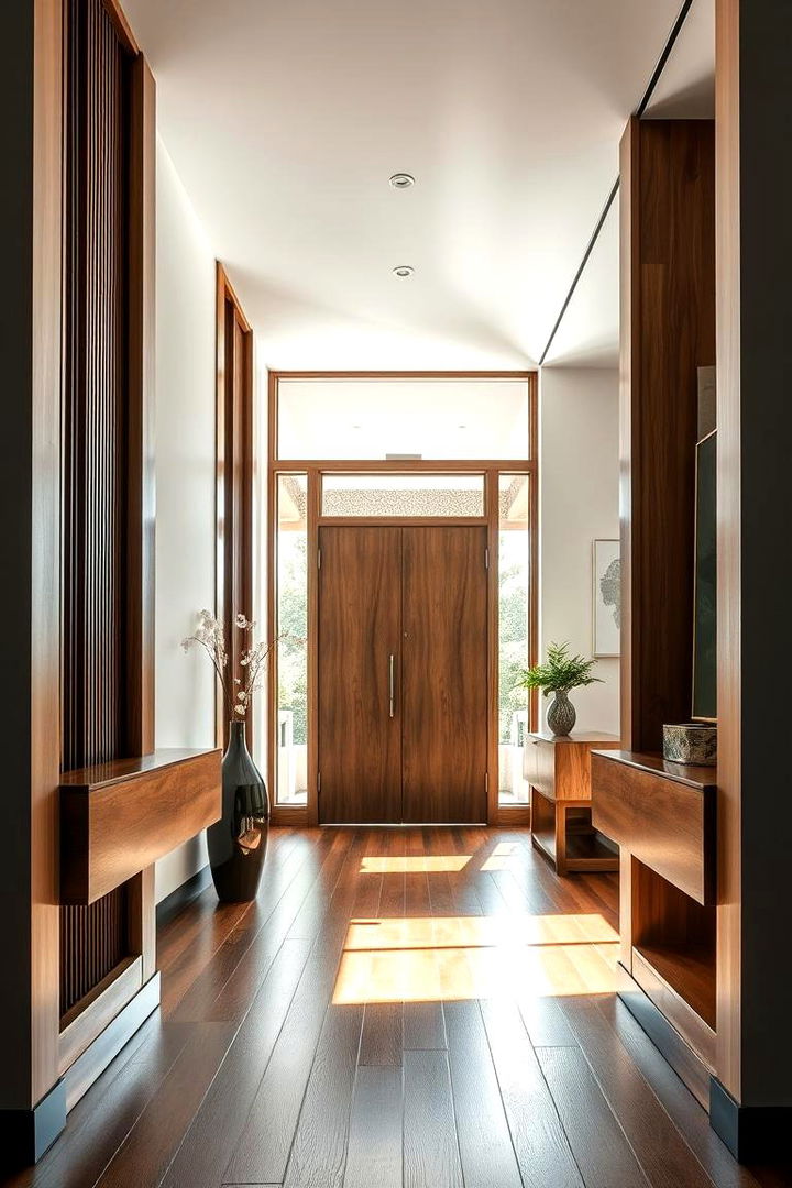 Vertical Accent Panels - 22 Wainscoting Entryway Ideas