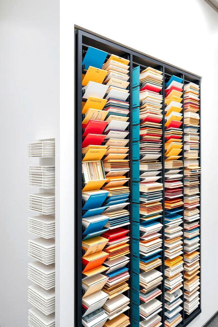 Vertical File Holders - 22 Desk Organization Ideas