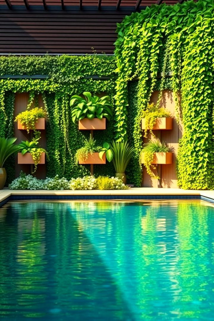 Vertical Garden Appeal - 22 Pool Landscaping Ideas