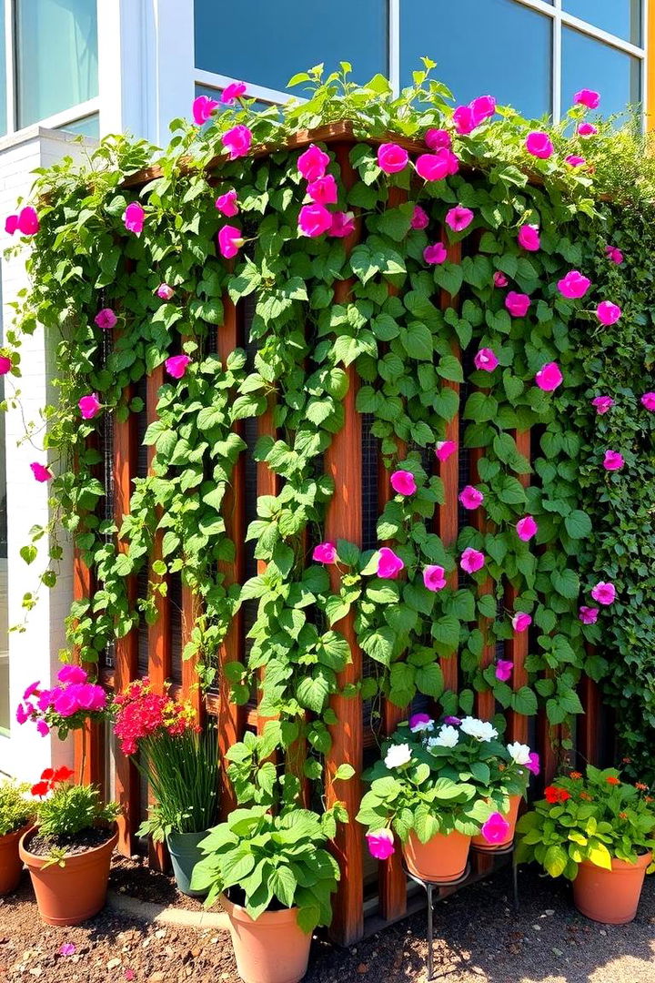 Vertical Garden Fence - 22 Small Garden Fence Ideas