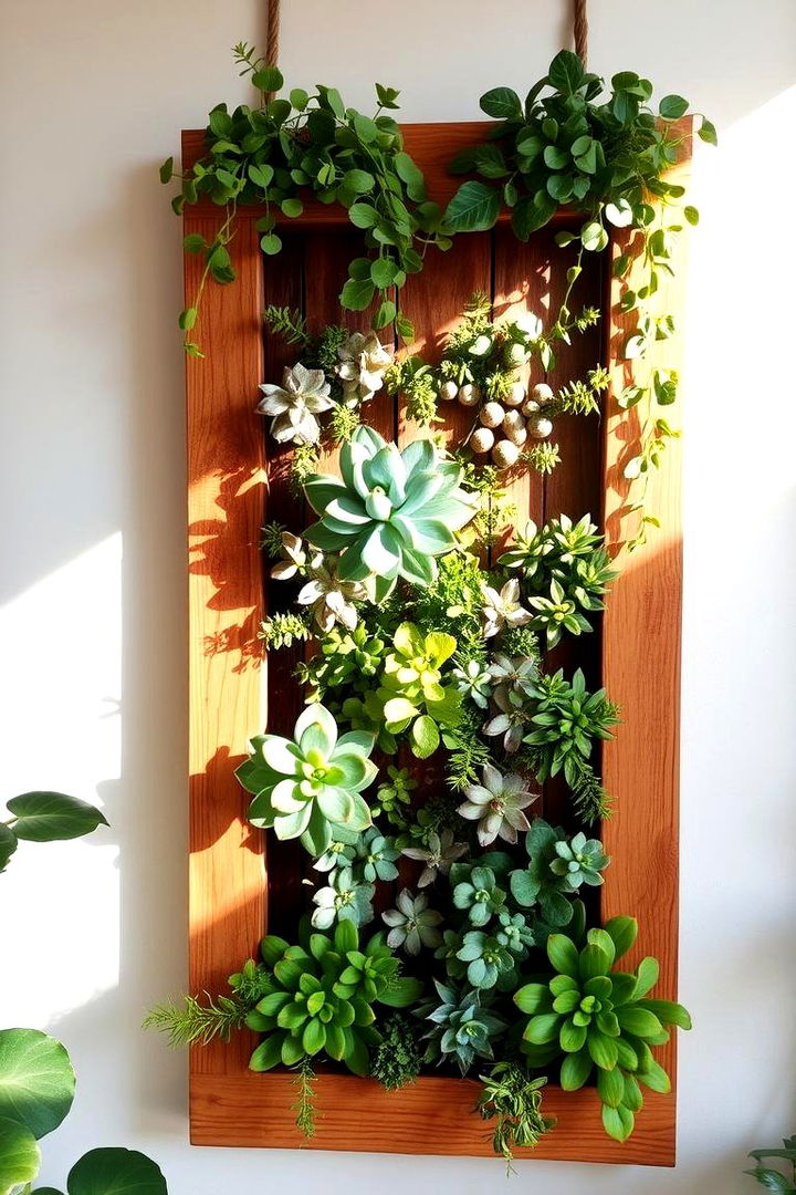 Vertical Garden Installation - 22 Cheap Backyard Makeover Ideas