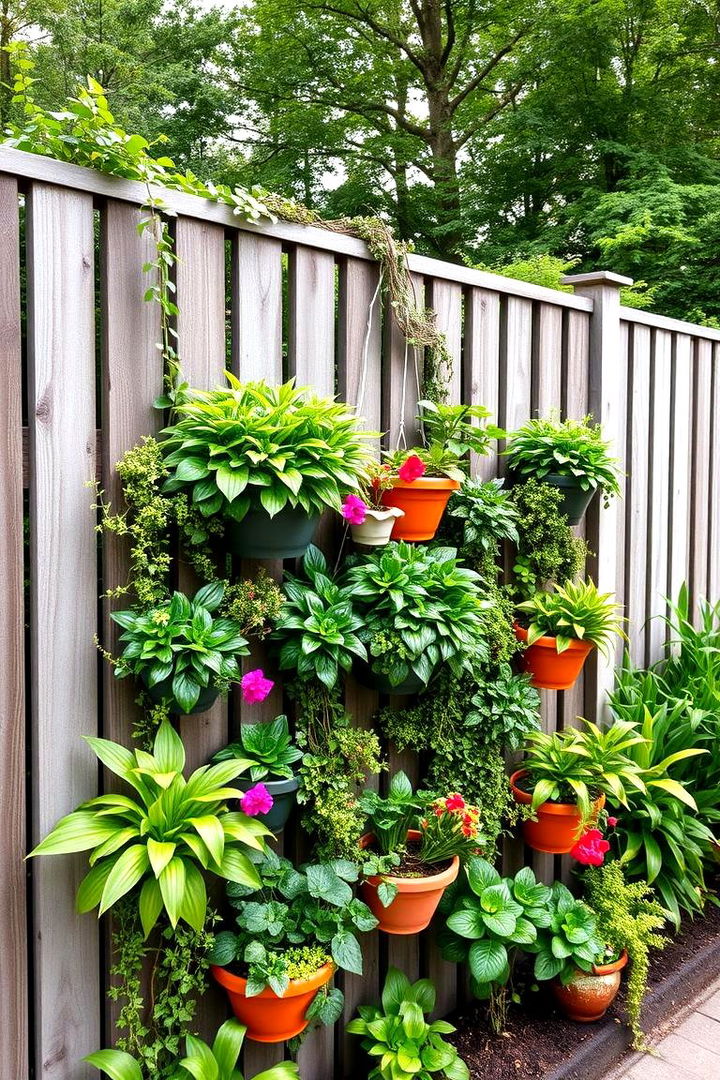 Vertical Garden Installations - 22 Simple Fence Line Landscaping Ideas