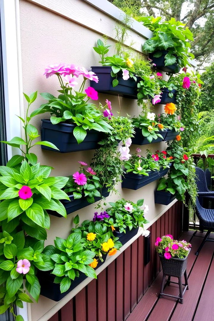 Vertical Garden Installations - 22 Small Deck Ideas