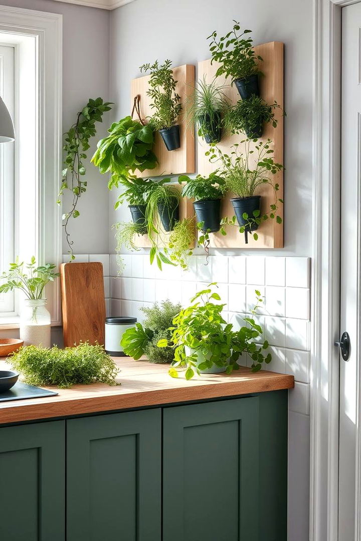 Vertical Garden Integration - 22 Scandinavian Kitchen Ideas