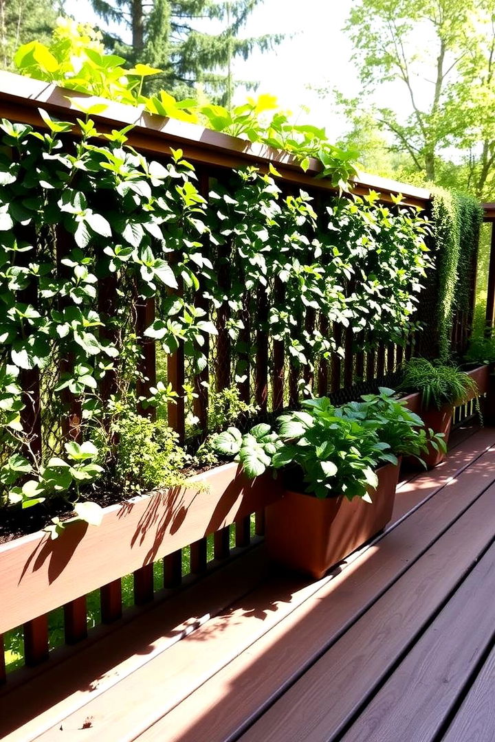Vertical Garden Railing - 22 Deck Railing Ideas