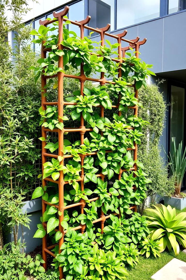 Vertical Garden Style Trellis - 22 Cucumber Trellis Ideas