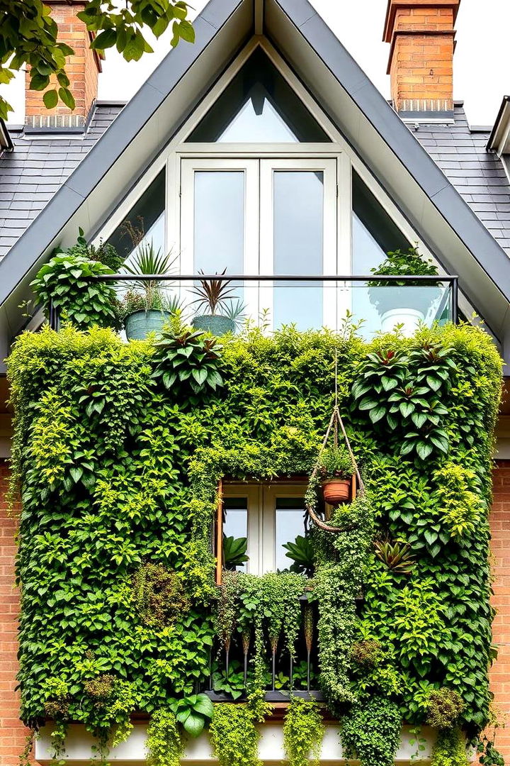 Vertical Gardens for Maximized Natural Beauty - 22 Dormer Balcony Ideas