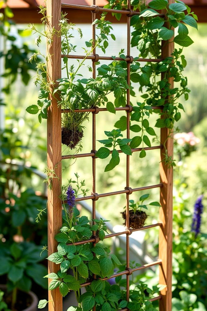 Vertical Herb Garden Trellis - 22 Garden Trellis Ideas