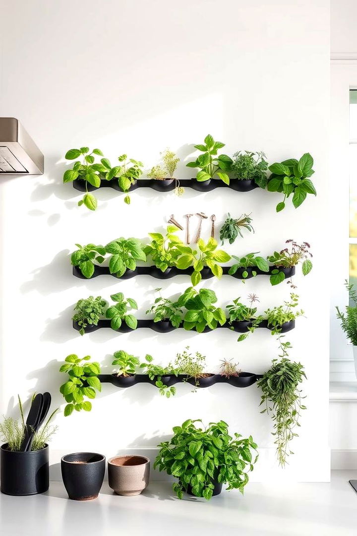 Vertical Herb Haven - 22 Indoor Garden Ideas