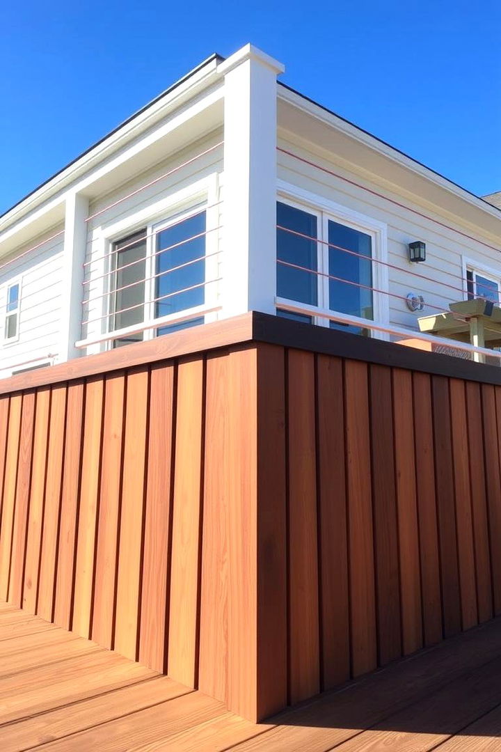 Vertical Panel Skirting - 22 Deck Skirting Ideas