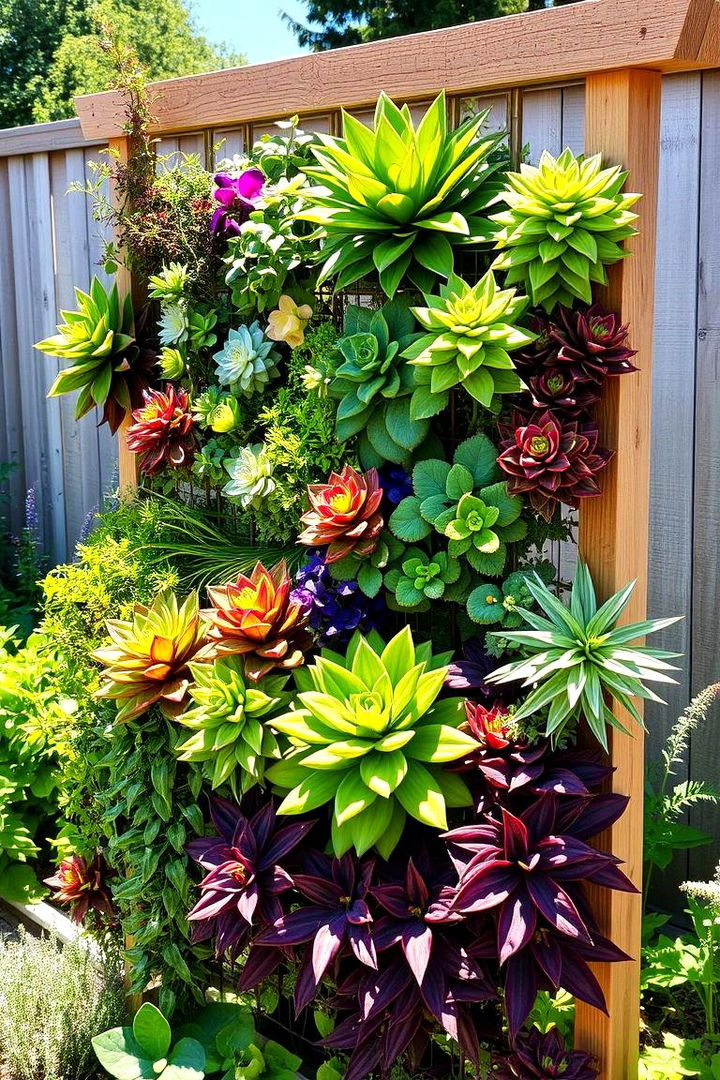 Vertical Planter Border Idea - 22 Low Maintenance Garden Border Ideas