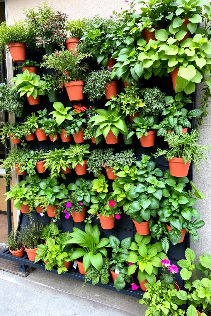 Vertical Planter Walls for Compact Spaces - 22 Garden Screening Ideas